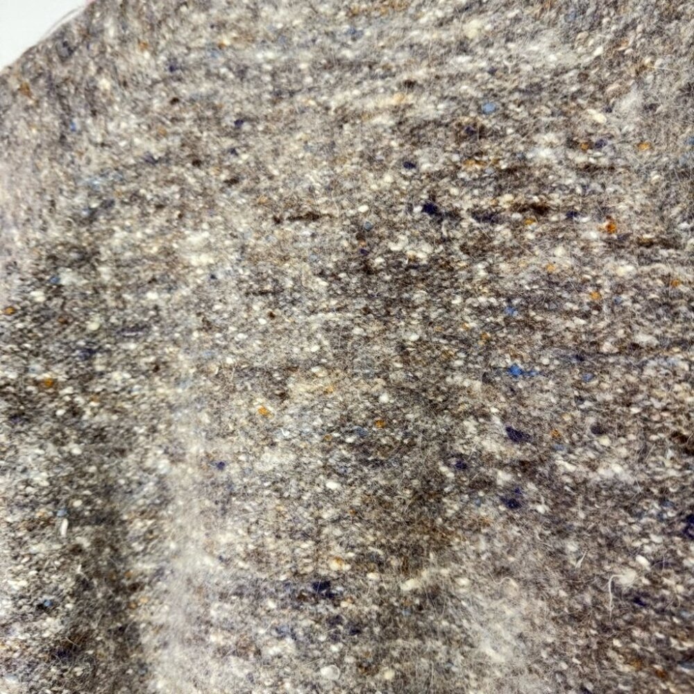 Eaton sweater wool & rabbit hair vintage soft multi color brown white blue boho - Picture 7 of 10